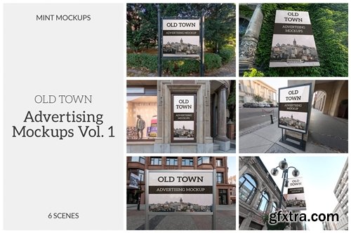 Old Town Advertising Mockups Vol. 1