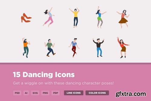 15 Dancing Icons