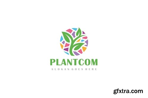 Colorful Plant Logo
