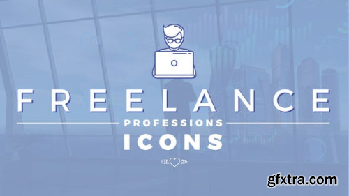 VideoHive Freelance Professions Icons 24255437