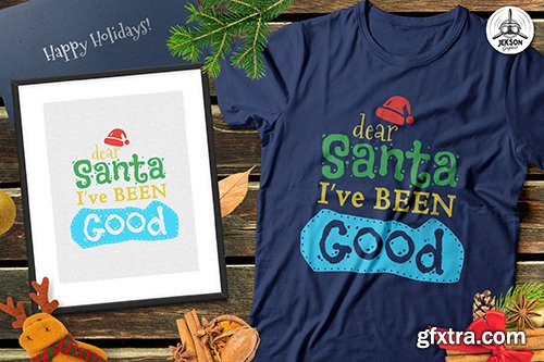 Funny Christmas Santa Print T-Shirt Xmas Retro Tee
