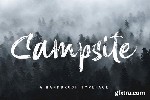 Campsite - Handbrush Font