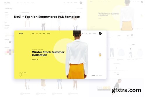 Ne01 - Fashion Ecommerce PSD template