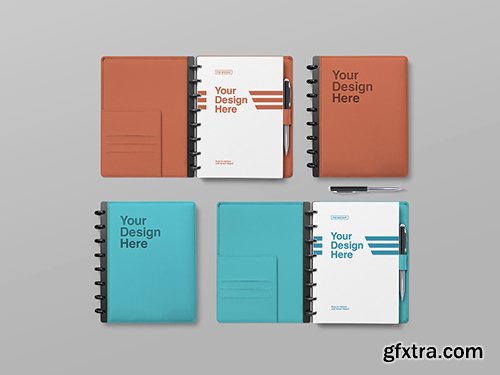 Open and Closed Notebooks Mockup 245223083