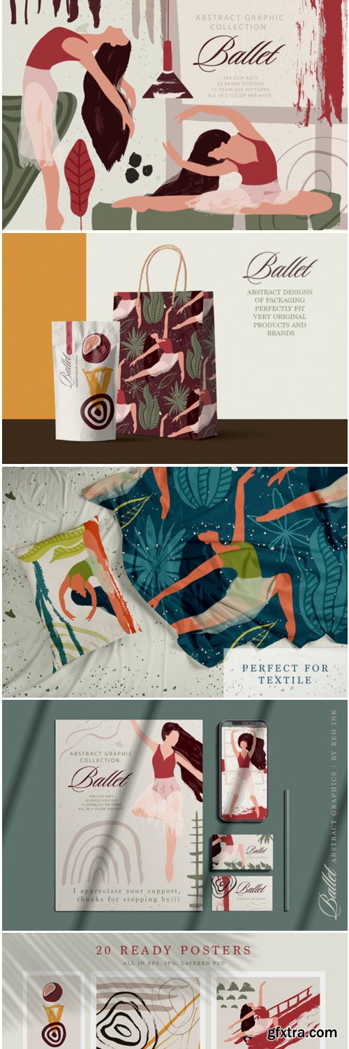Ballet Abstract Graphic Bundle 1678003