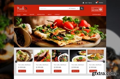 Food Order Website Design Exploration