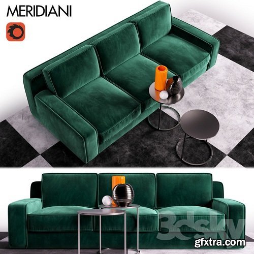 Meridiani Hector Sofa 3d Model