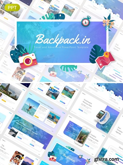 Backpackin Travel PowerPoint Template