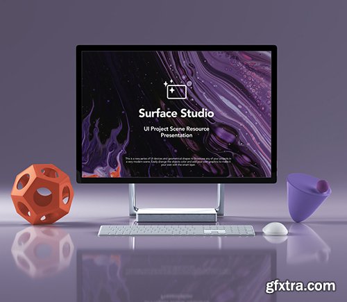 Psd Surface Studio Mockup Showcase
