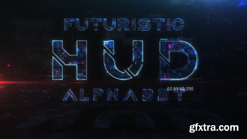 VideoHive Futuristic HUD Alphabet 22745790