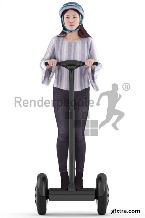 RenderPeople - Aneko Posed 019 3d Model