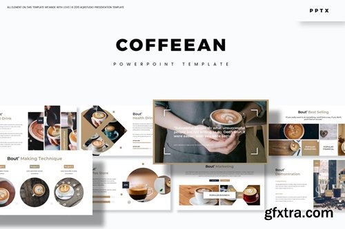 The Coffean Powerpoint, Keynote and Google Slides Templates