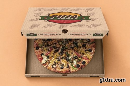 Pizza Box Mock-Up Template