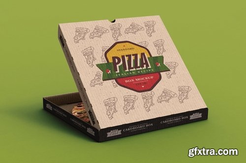 Pizza Box Mock-Up Template 2