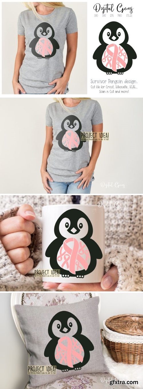 Penguin Breast Cancer Survivor Design 1629879