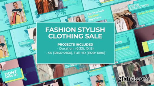 VideoHive Trendy Memphis Fashion Stylish Clothing Sale 2307112