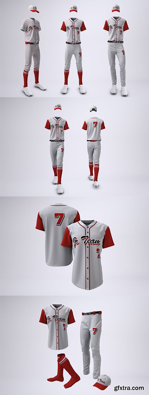 Baseball Team Uniform Mock-up