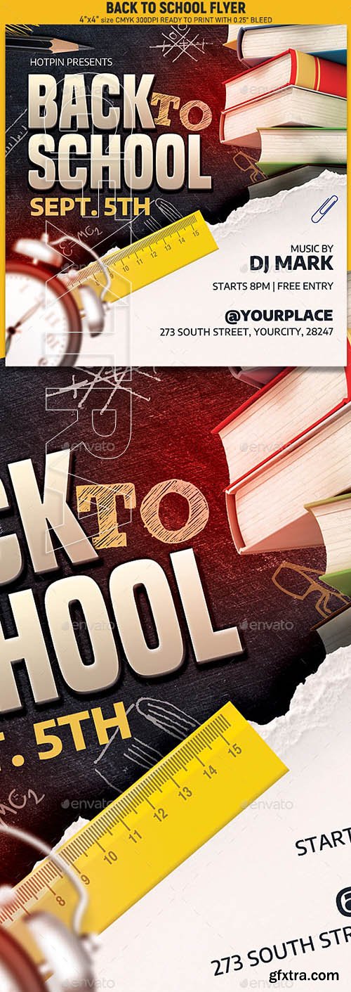 GraphicRiver - Back To School Party Flyer 24278841