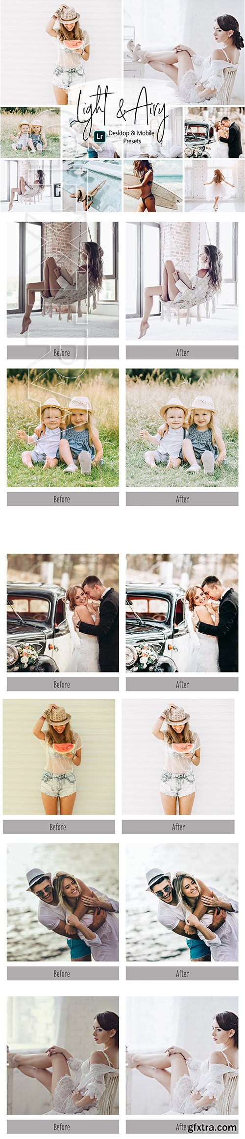 CreativeMarket - Light and Airy Lightroom Presets 3990683