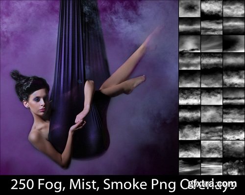 250 Fog Overlays, Realistic Smoke, Real Mist Overlays, Clouds Effects