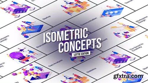 Videohive - Isometric Concept - Lottie Edition - 24313572