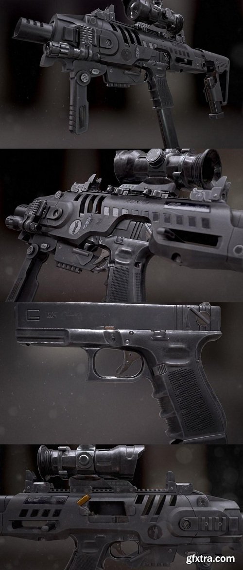 Gun Conversation Kit 3D Model