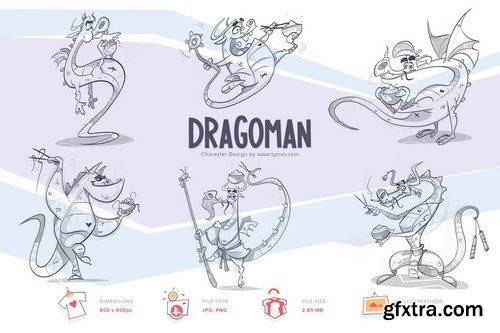 Dragoman Transparent PNG illustrations