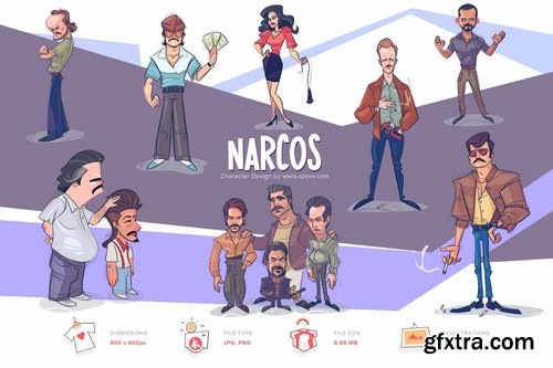 Narcos Transparent PNG illustrations