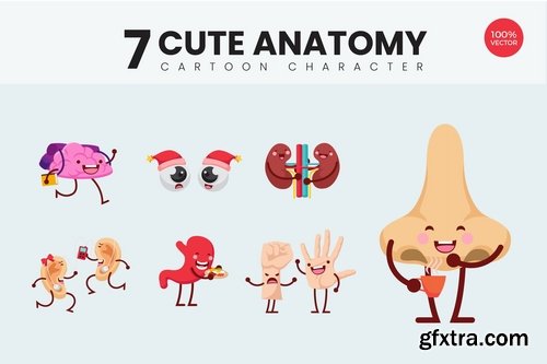 7 Cute Human Body Vector Illustration Vol.2