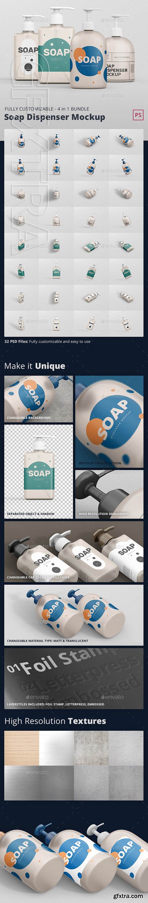 GraphicRiver - Soap Dispenser Mockup Bundle 24244693