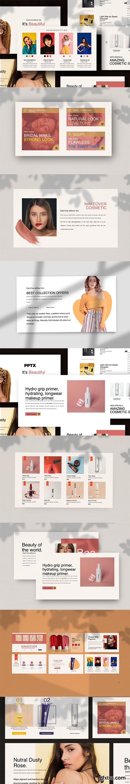 Cosmetics - Powerpoint, Keynote and Google Slides Templates
