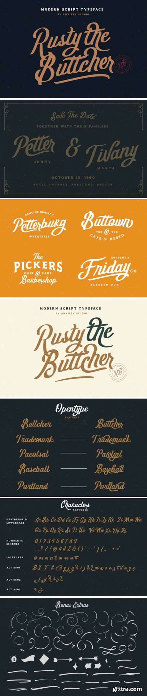 Rusty the Buttcher Font