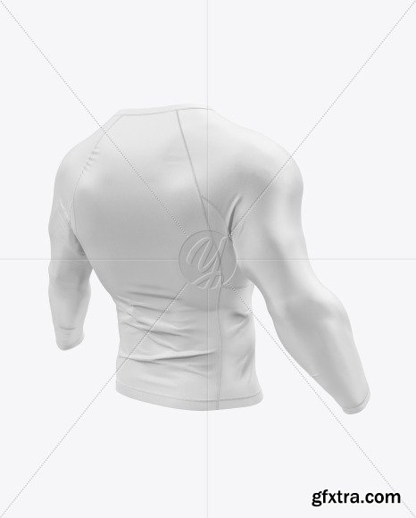 Men\'s Long Sleeve Jersey on Athletic Body 47533