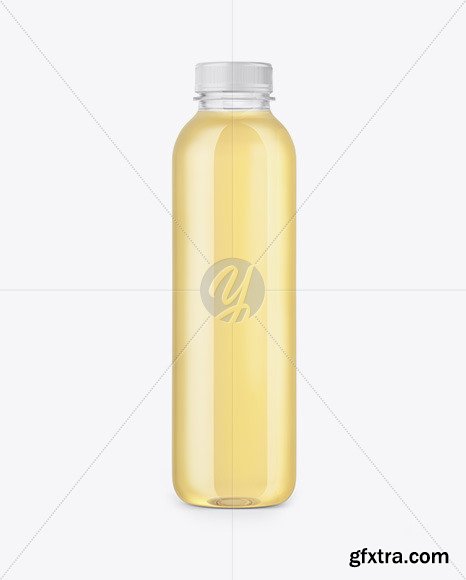 Clear Bottle with Grape Juice Mockup 47505