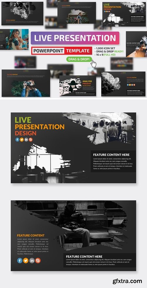 Live Powerpoint Presentation and Keynote Template