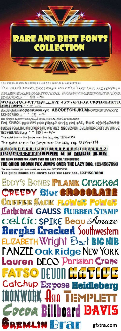 Mega Fonts Collection - 9479 Awesome Fonts