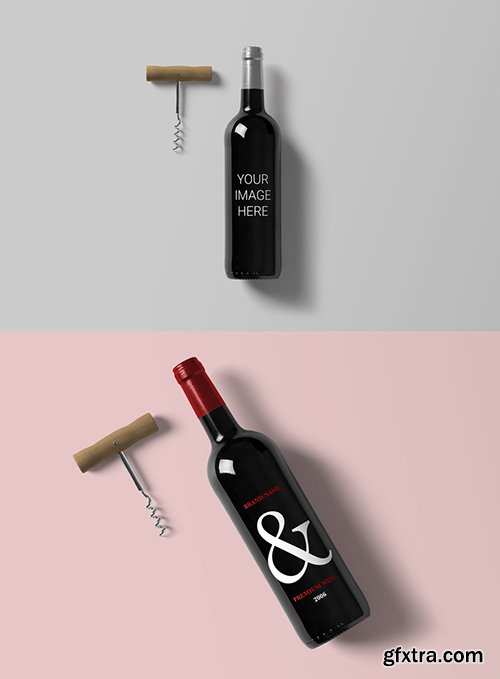 Wine Bottle Mockup 227353402