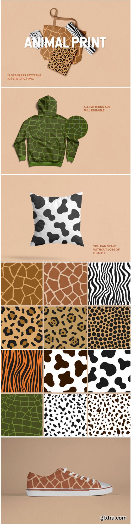 Animal Print Seamless Patterns 1715085