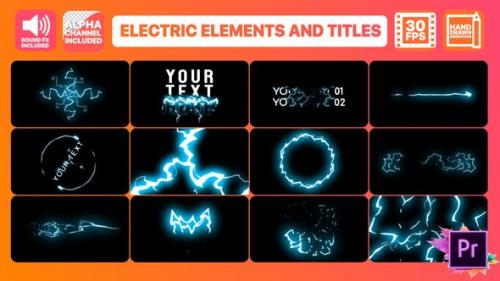 Videohive - Cartoon Electricity And Titles | Premiere Pro MOGRT - 24429478