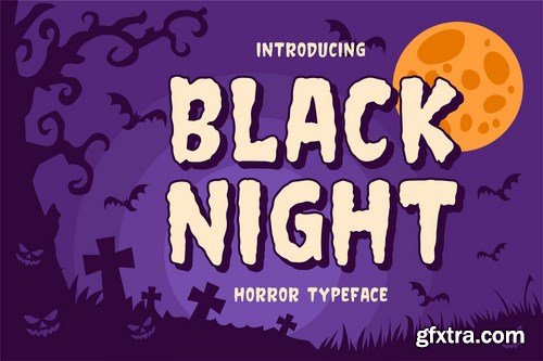 Black night - Horror Typeface
