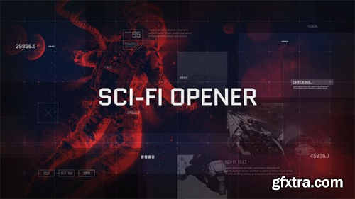 VideoHive Sci-Fi Opener Hi-Tech Slideshow Futuristic Film Credits HUD Elements Space Science 20633225