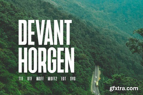 Devant Horgen - Modern Typeface + WebFont