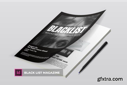 Black List Magazine Template