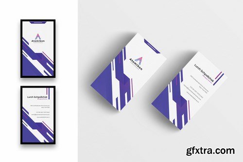 Creative Business Card Template-Vertical
