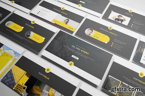 Atery Resume CV - Powerpoint Google Slides and Keynote Templates