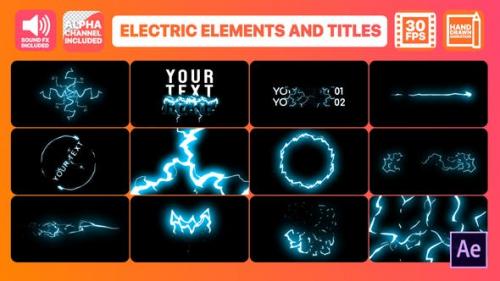 Videohive - Cartoon Electricity And Titles | After Effects - 24429456