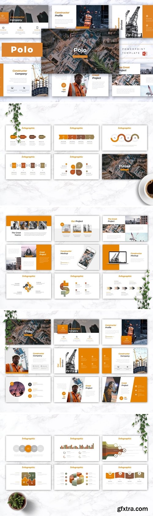 POLO - Construction Powerpoint, Keynote and Google Slides Templates