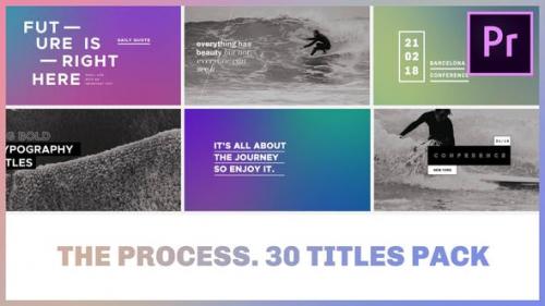 Videohive - The Process / Titles Pack for Premiere Pro - 22108857
