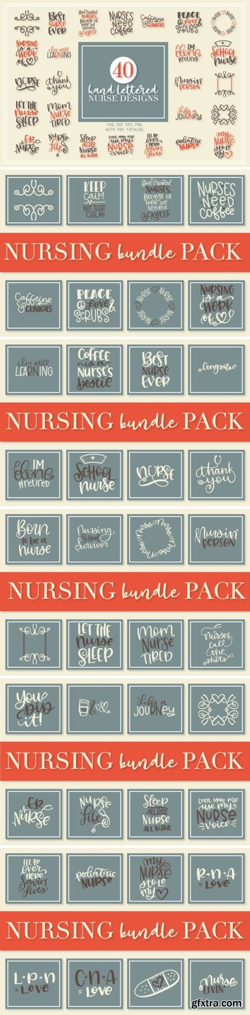 Nurse Bundle - Hand Lettered Designs 1730521