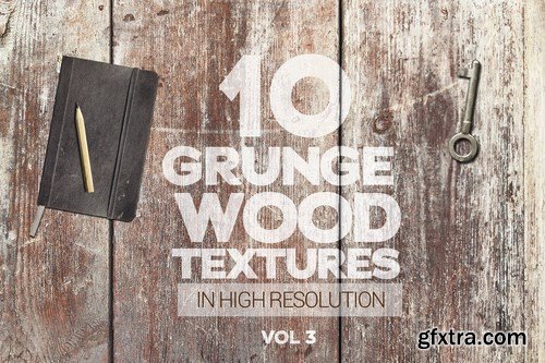 Grunge Wood Textures x10 vol3